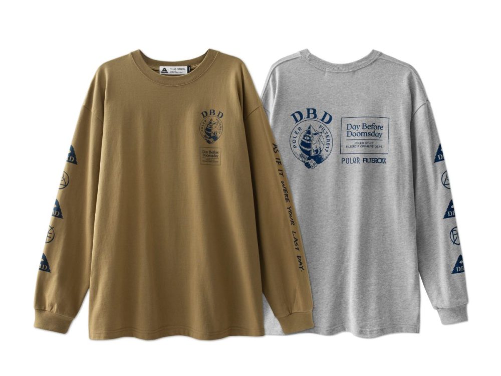 「D.B.D Logo Long Sleeves Tee」各￥10,450／2色展開