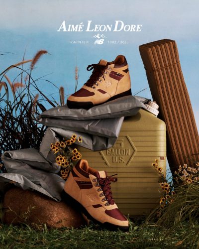 人気シューズブランドのニューバランスとニューヨーク・クイーンズ発のライフスタイルブランドのエメ・レオン・ドレは、2022年12月に北米限定で先行発売された「Aimé Leon Dore × New Balance Rainier（レーニア）」のうち１カラーを、日本国内向けにローンチ。おすすめです。