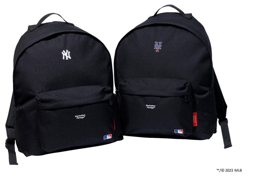 「Big Apple Backpack MLB YANKEES」￥18,480／W34×H44×D14㎝ 「Big Apple Backpack MLB METS」￥18,480／W34×H44×D14㎝