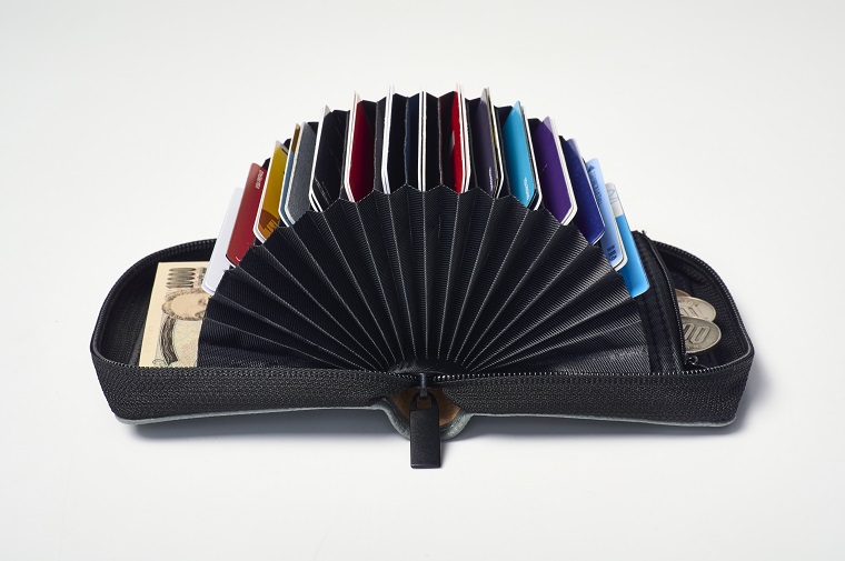 セブン‐イレブン限定！30枚のカードを一括で管理できる！財布にもなる！AIGLE（エーグル）のじゃばら式カードケース！