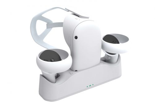 家電・雑貨を企画販売するライソンは、VRヘッドセット「Meta Quest 2」（旧：Oculus Quest 2）専用の充電ドック「ワイヤレスチャージャー」をローンチ。
