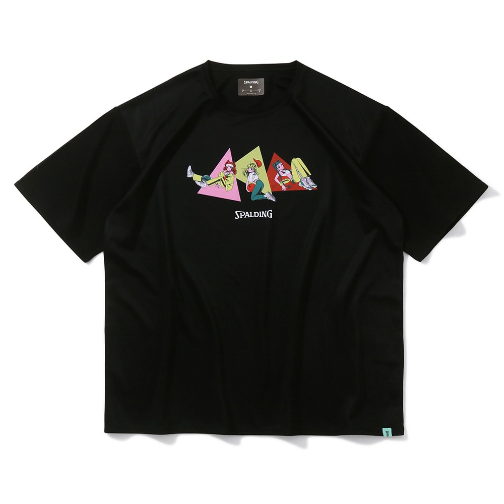 T-SHIRT DENQ TRIANGLER PATTERN COLOR: ブラック　PRICE: ¥4,840（本体¥4,400）