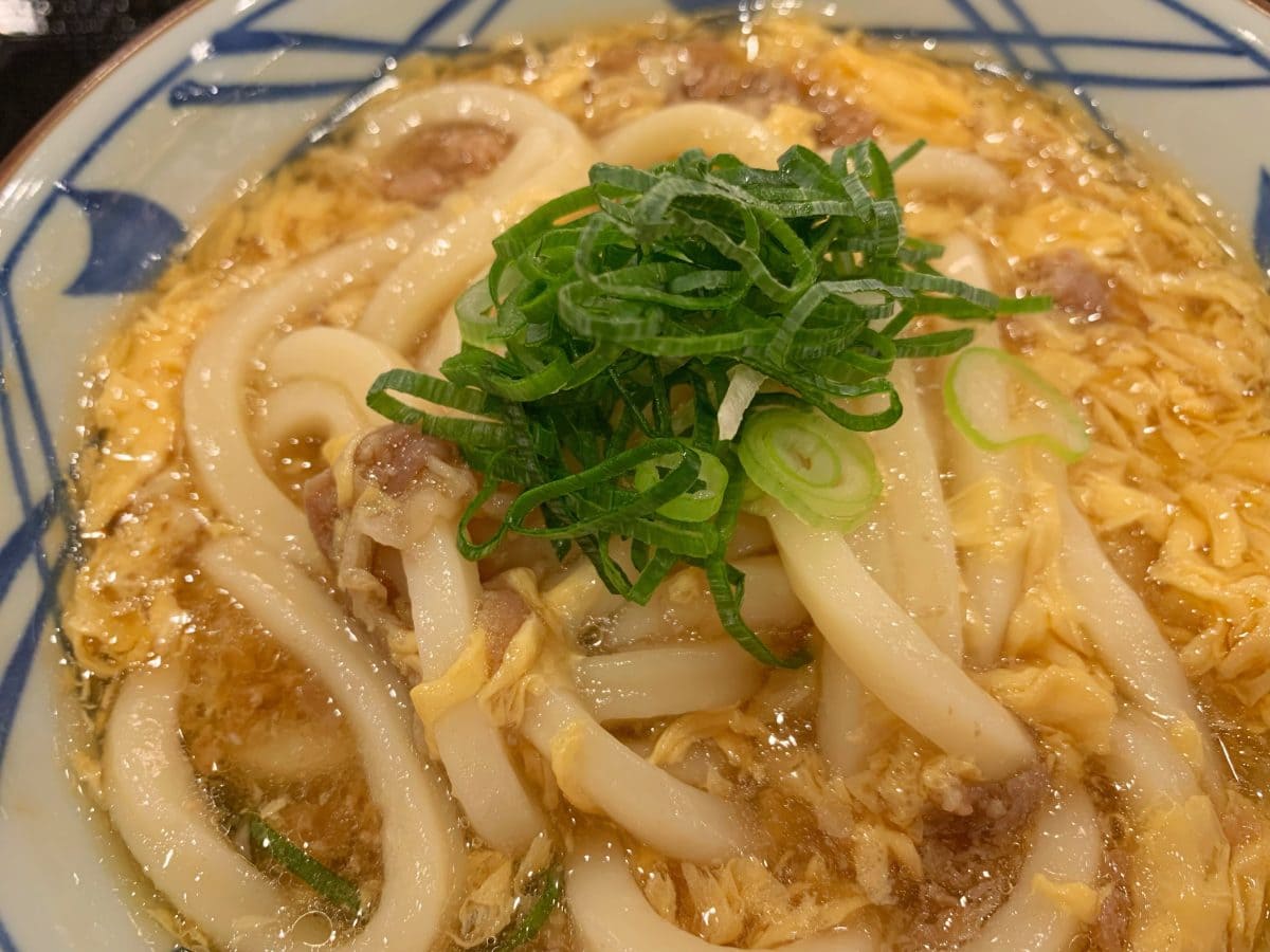 肉がさね玉子あんかけうどん