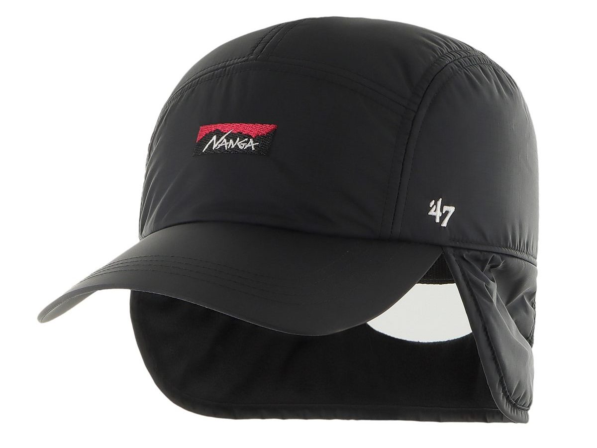 「NANGA AURORA TEX® '47 FLAP CAP」￥7,150／ブラック