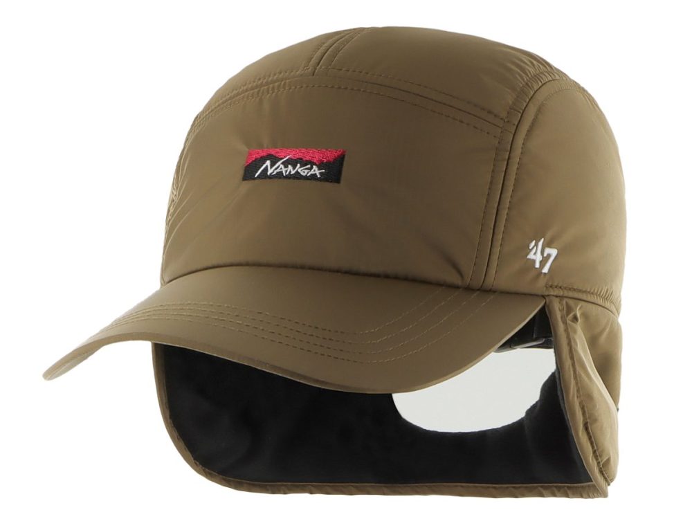 「NANGA AURORA TEX® '47 FLAP CAP」￥7,150／ブラウン