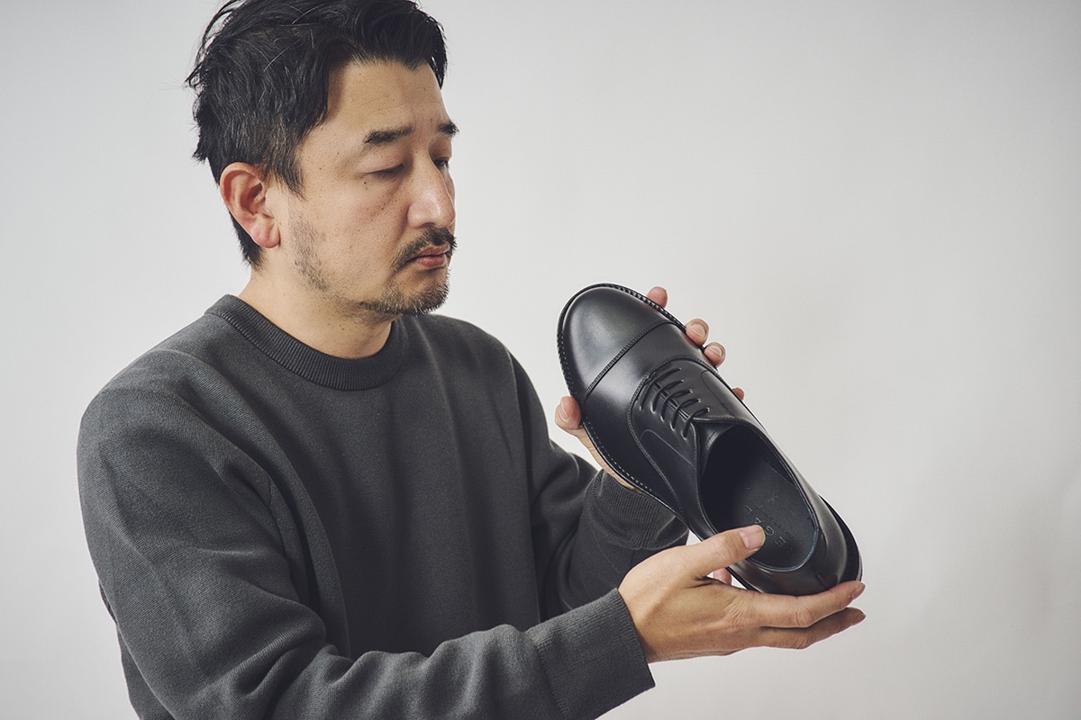 日本人の足にピッタリな木型が使われている