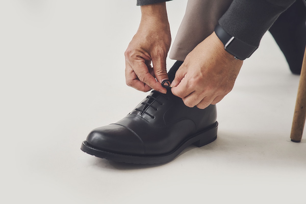 【極美品】◾️ランウォーク◾️ストレートチップ◾️ゴアテックス◾️レザー◾️ブラック 機能性ドレスシューズが次のステージに。履き心地とデザインを進化させ