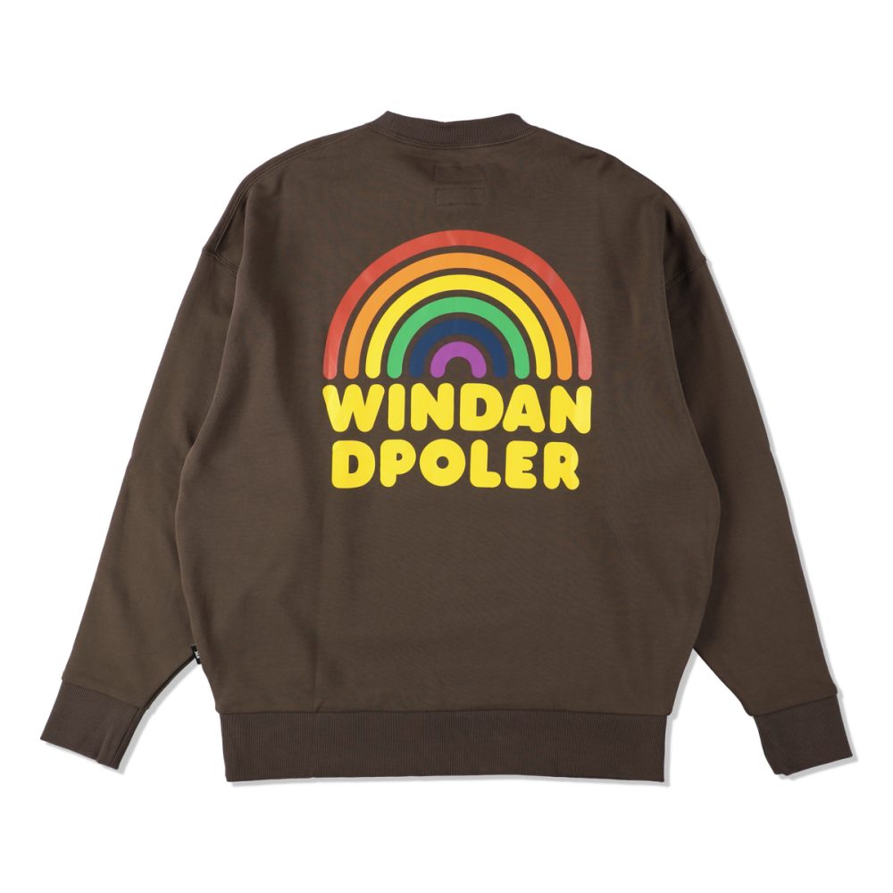 「POLeR × WDS FIELD CREW NECK」￥15,950／ブラウン