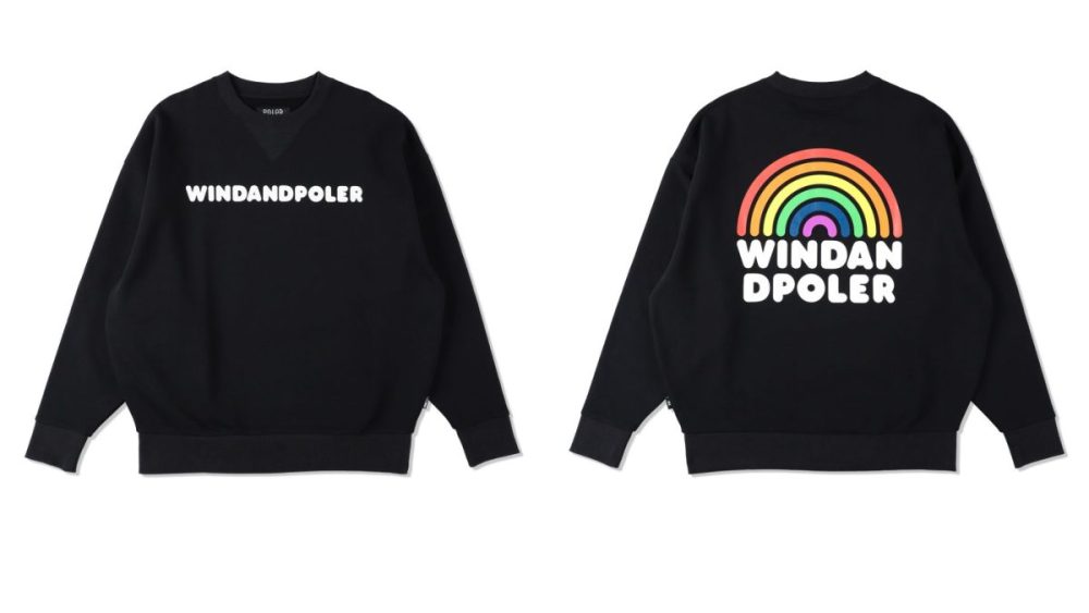 「POLeR × WDS FIELD CREW NECK」￥15,950／3色展開