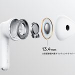 従来モデルから進化した13.4㎜の大型振動板を採用