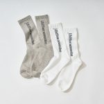 LifeWear magazineパイルソックス（２足組）WHITE & GRAY ￥1,290