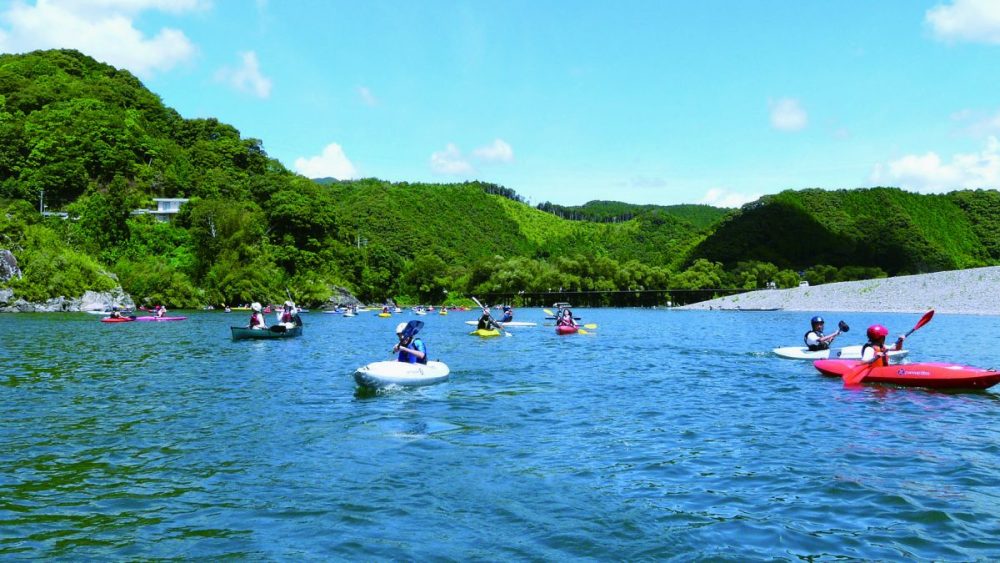 四万十川でのカヌー体験