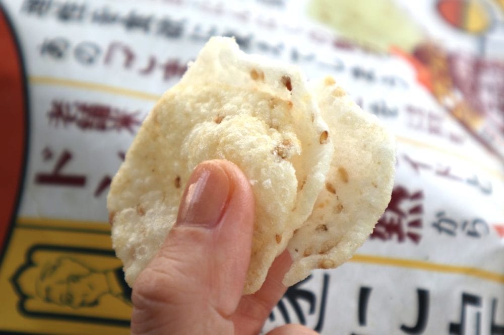 「ごまにんにくせん」を2～3同時に食べる