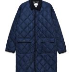 「シティ パイピングカラー ロングダウンコート」￥14,850／ネイビー