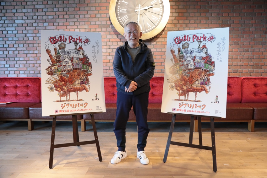 スタジオジブリの代表取締役でもある鈴木敏夫プロデューサーが「魔女の谷」に来場