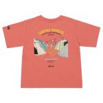 「ECO HYBRID CAMPING MANNERS PEG&ROPE KIDS TEE」￥4,400／ピンク