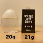 「水滴ライト」は市販の目薬と同サイズでありながら、水がなくても唾液や尿などの水分でも点灯可能な新時代の防災グッズ