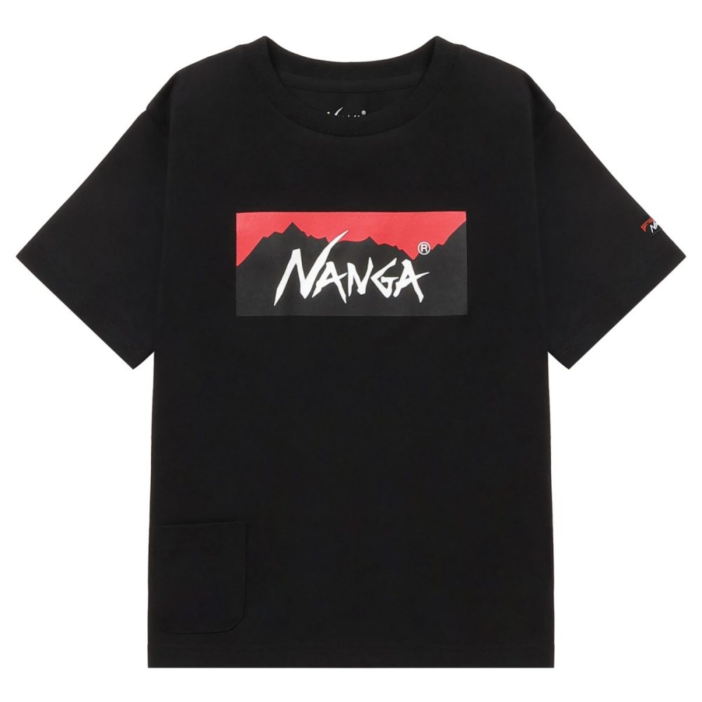 「ECO HYBRID BOX LOGO KIDS TEE」￥4,400／ブラック