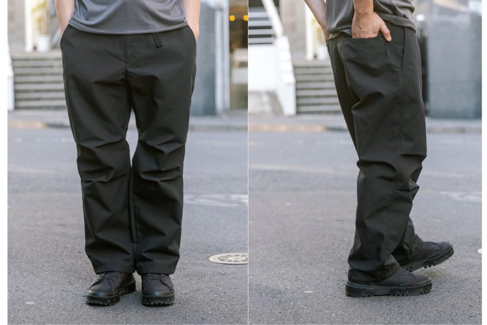 「DRYCOTTONY Heavy duty RIP-STOP JOGGER PANTS」￥24,000／3色展開（ブラック、ダークグレー、ベージュ）