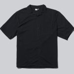 「DRYCOTTONY オープンカラーシャツ」￥12,650／ブラック