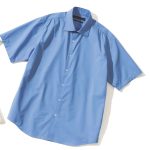 ナノ・ユニバース　「NSHIRTS」Anti Soaked® 汗染み防止セミワイドカラーシャツ半袖