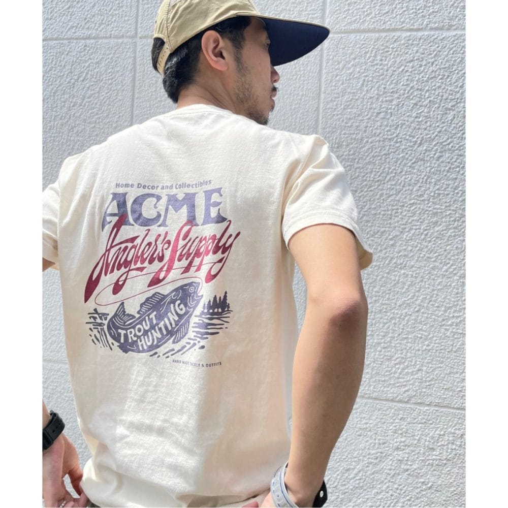 「ANGLERS SUPPLY T SHIRTS」￥6,050／アイボリー