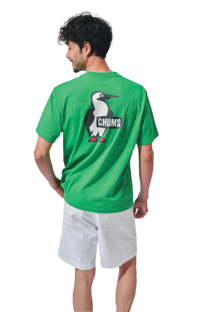 チャムス ブービーロゴ Tシャツ　「BACKデザイン」