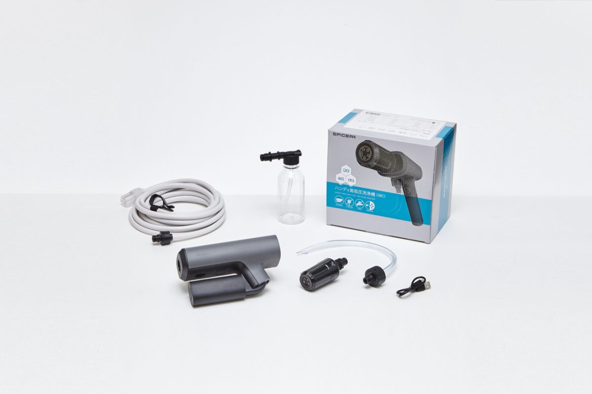 「ポケッタブル高圧洗浄機」のセット内容