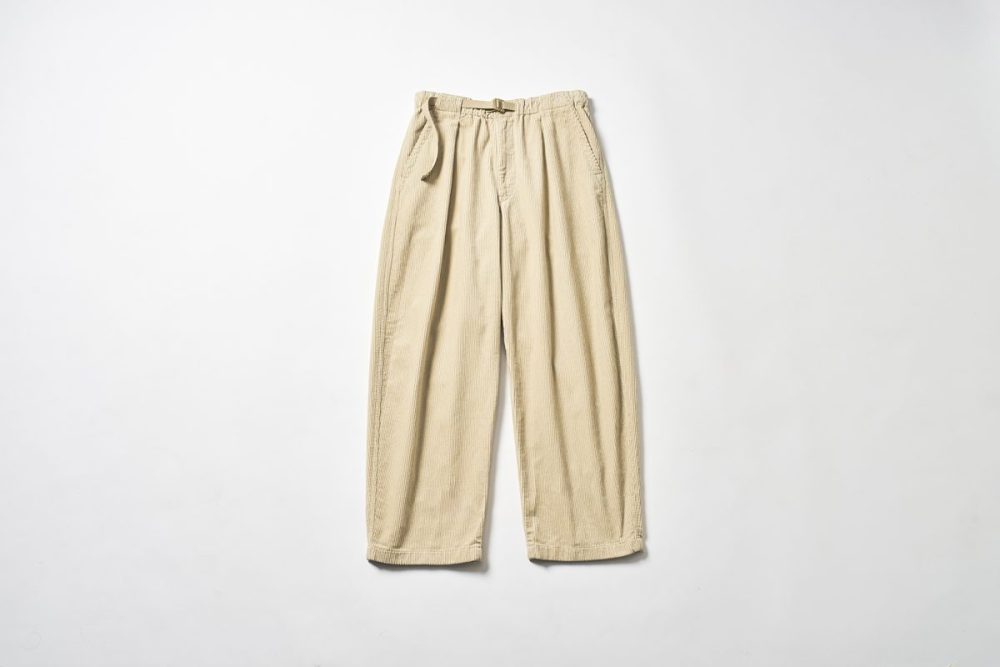 コーデュロイタックワイドパンツ 32 BEIGE ￥4,990