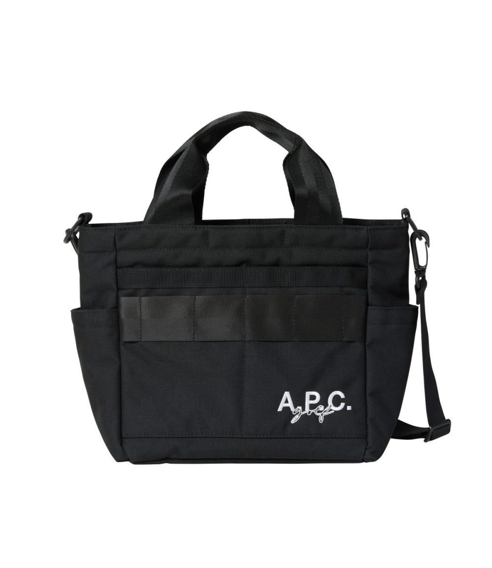 A.P.C. GOLF × BRIEFING GOLF「クラシック カートトート TL」￥30,800／2色展開（黒、カーキ）