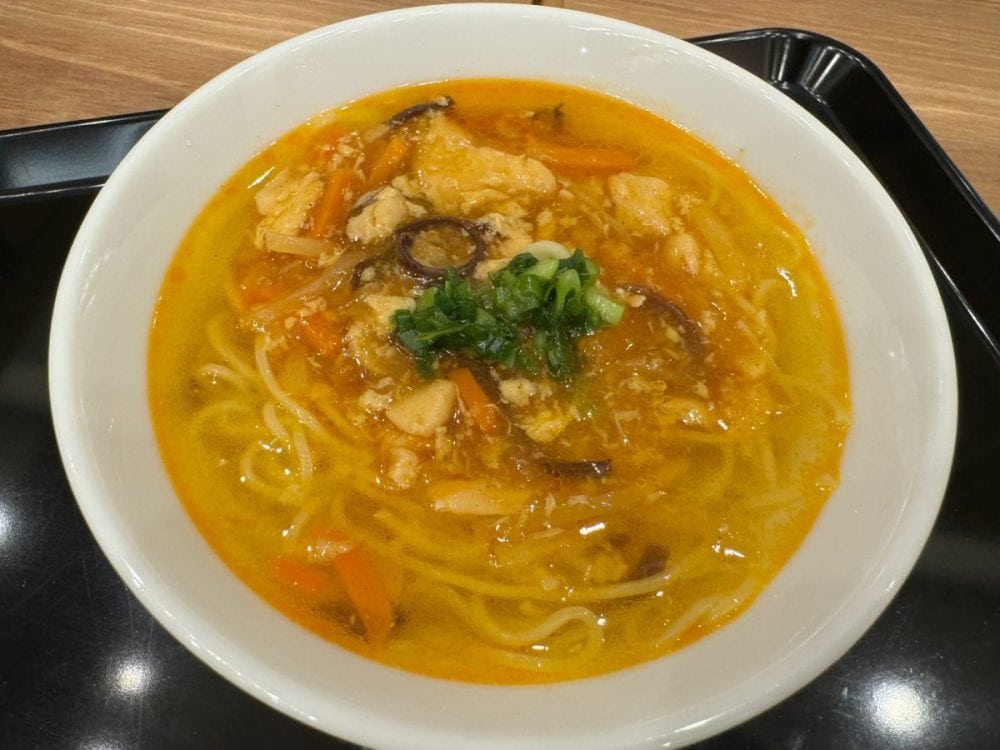 台湾風鶏サンラータン麺