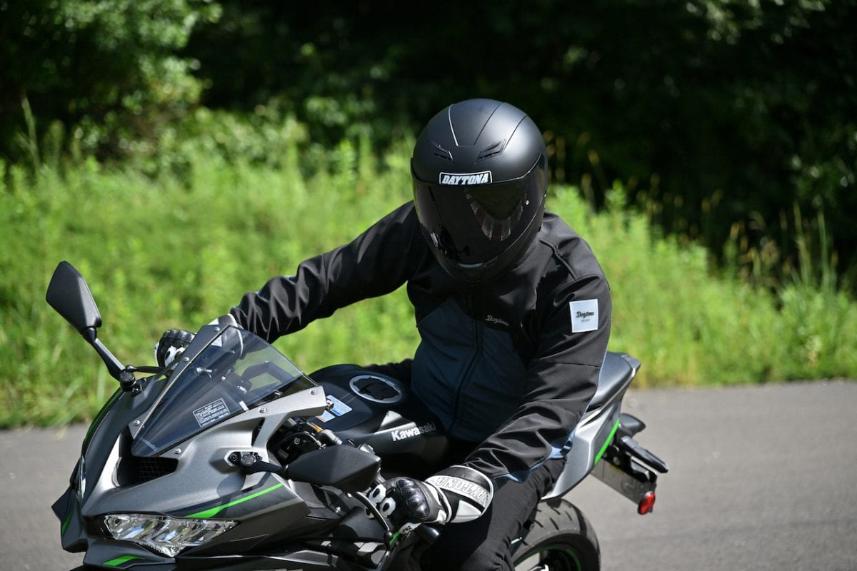 Kawasaki バイクジャケット XL みっともなく 黒/緑