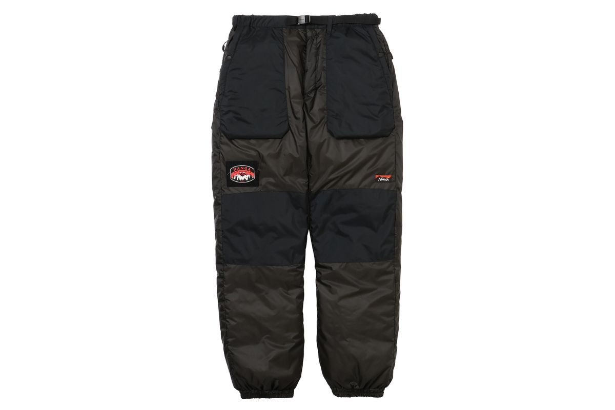 ナンガ「30TH ANNIVERSARY AURORA TEX COMBI DOWN PANTS」￥55,000