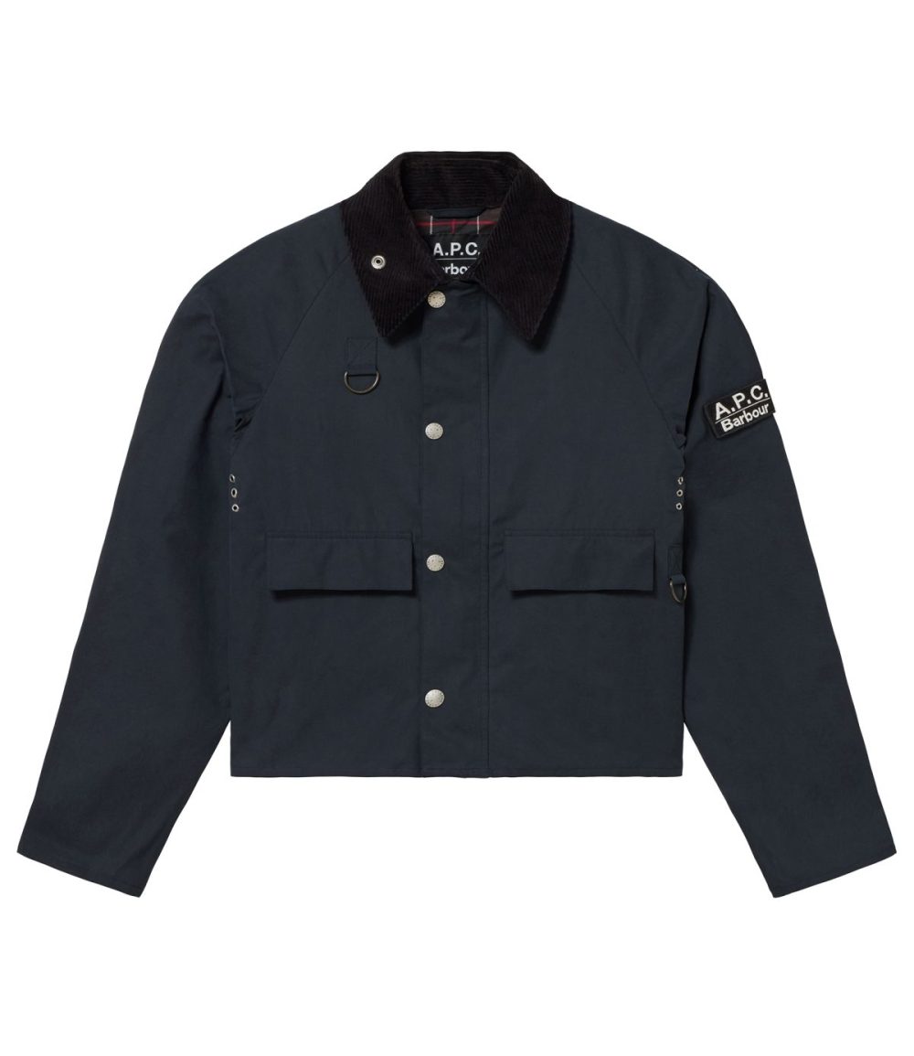 A.P.C. × バブアー「モディファイド スペイ ジャケット」￥66,000／ダークネイビー