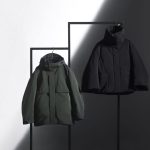 左）ハイブリッドダウンオーバーサイズパーカ（MEN） ￥17,900 右）ハイブリッドダウンジャケット（WOMEN） ￥14,900