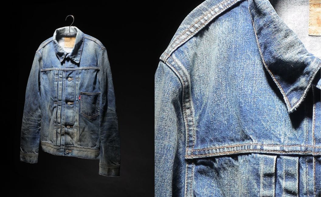 TMT「【HQ DENIM】TRUCKER JACKET（vintage processing.）」￥66,000