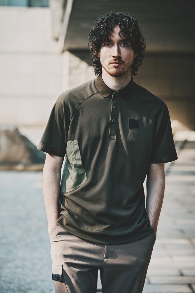 ブリーフィング ゴルフ「CE MEN'S BIG POCKET POLO RF」￥25,300／3色展開（サンド、ブラック、オリーブ）