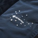 素材に使われているのは非フッ素メンブレンによる、ePE GORE-TEX PRODUCTS 2層素材