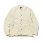 ナンガ「NO COLLAR SOFT DOWN CARDIGAN」￥28,600／イエロー