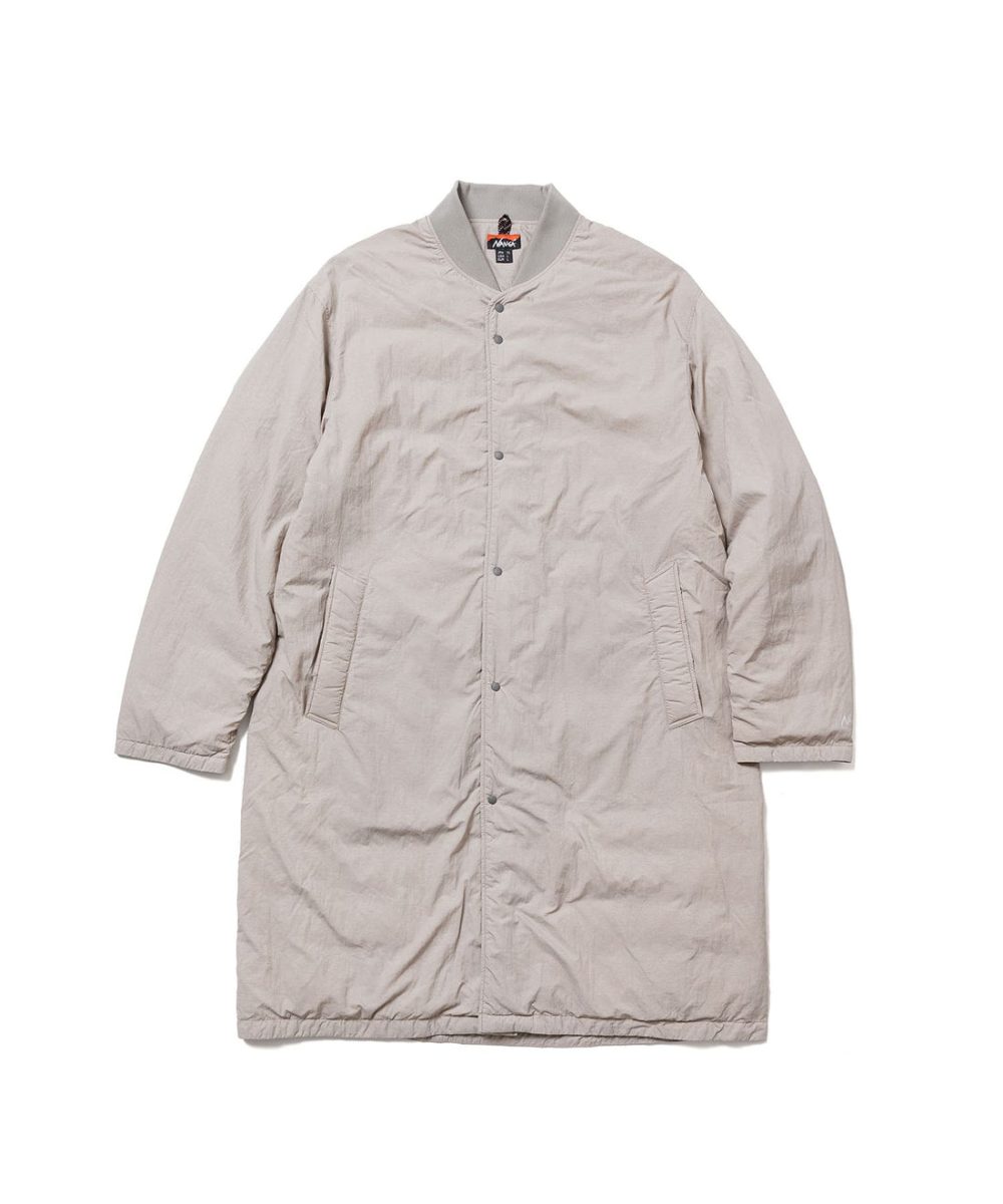 ナンガ「RIB COLLAR SOFT DOWN COAT」￥41,800／ベージュ