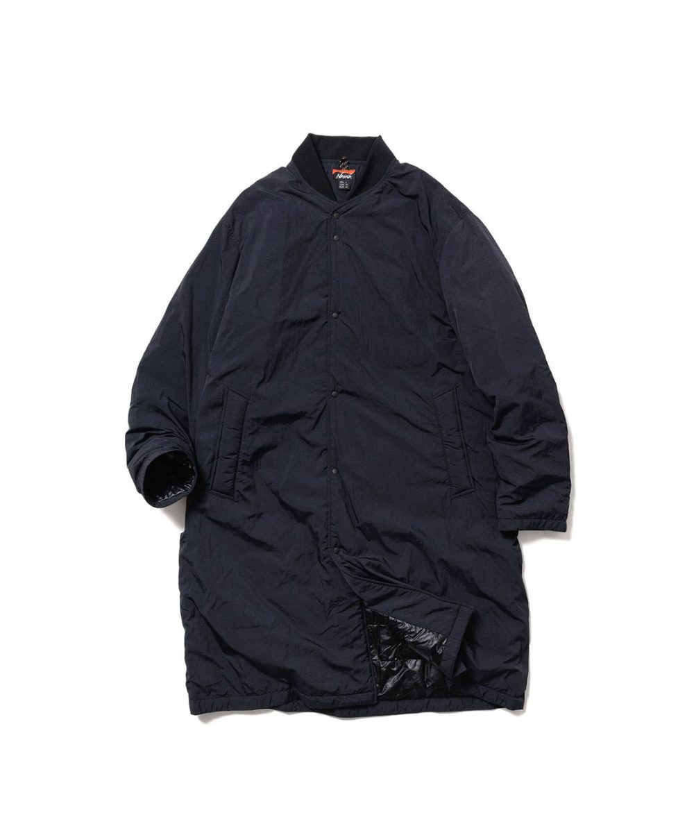 ナンガ「RIB COLLAR SOFT DOWN COAT」￥41,800／ブラック