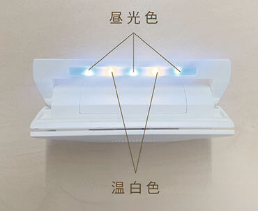 2種のLEDライトを搭載