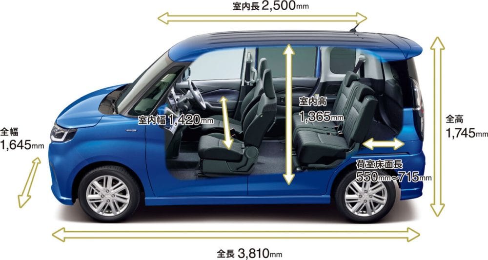 ボディはコンパクトながら、快適な室内空間と広い荷室を実現。日常生活やレジャーの場で大活躍している