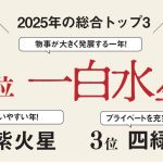 総合1位は圧倒的！2位3位は自由度高め