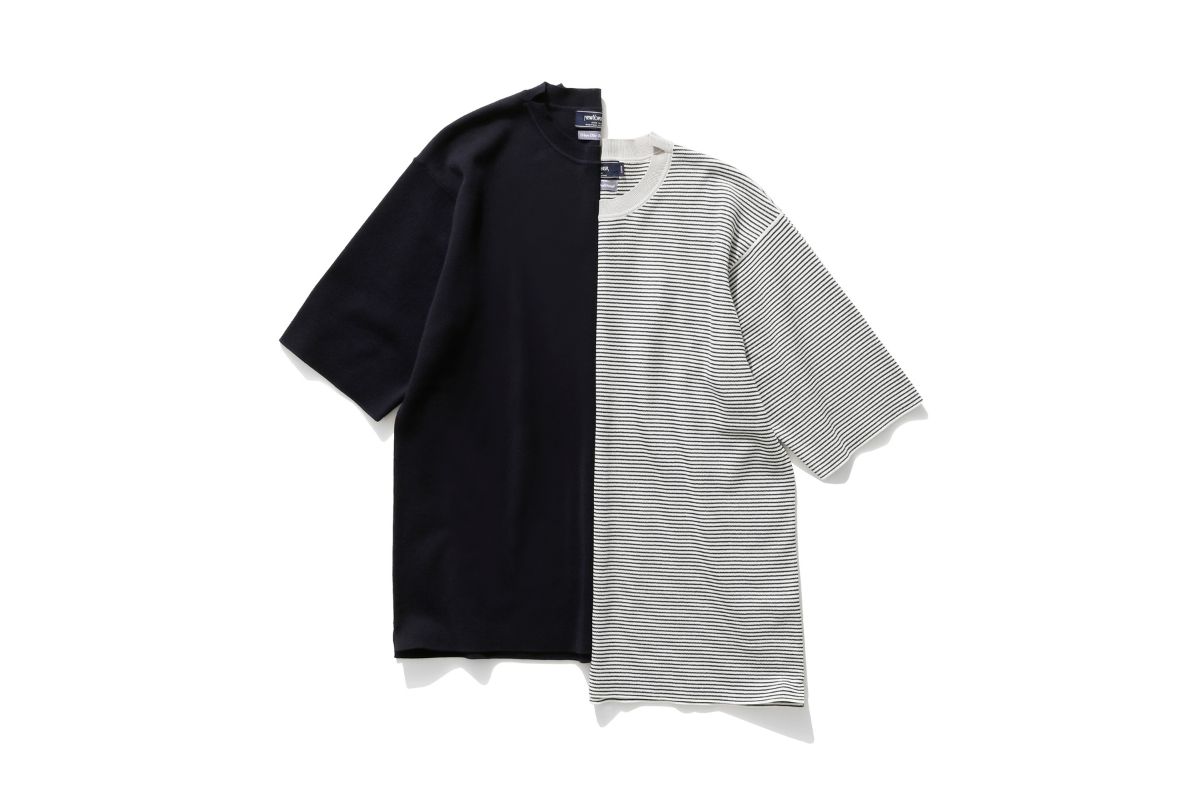 ニューヨーカー「海軍ニットTシャツ」各￥19,800／2色展開（ネイビー、グレー）