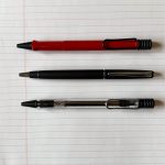 LAMY safari、JETSTREAM PRIME、LAMY safari JETSTREAM INSIDEの３本の書き心地を比較