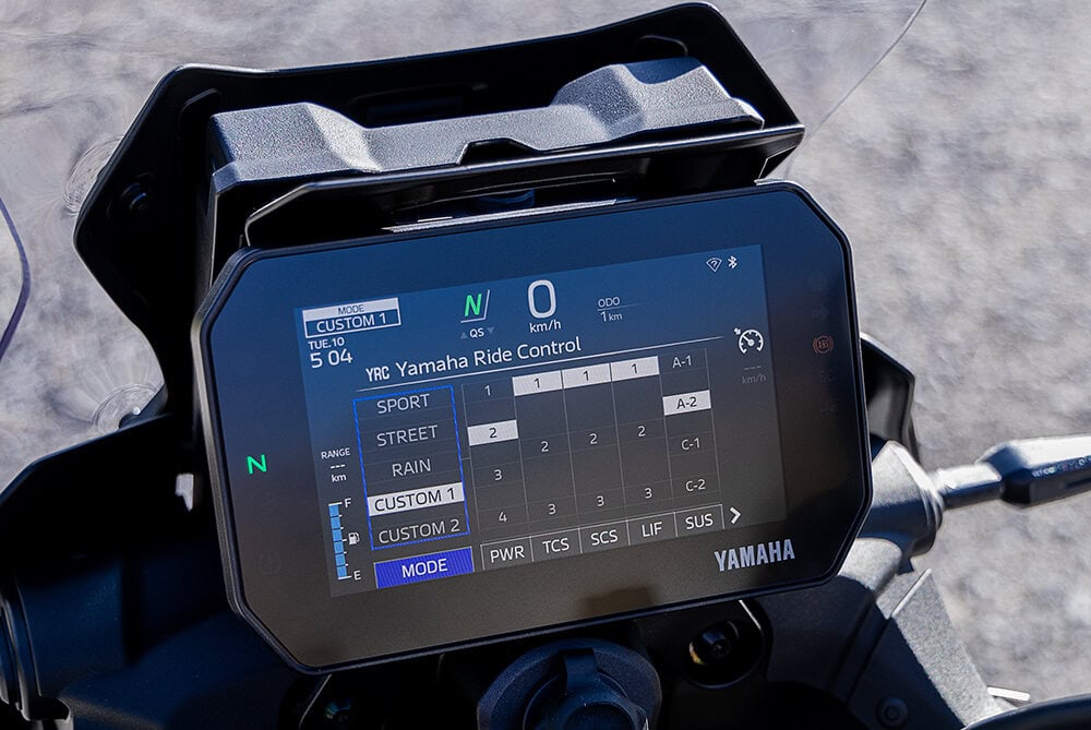 走行モード切替に新たに「YRC（Yamaha Ride Control）」を導入