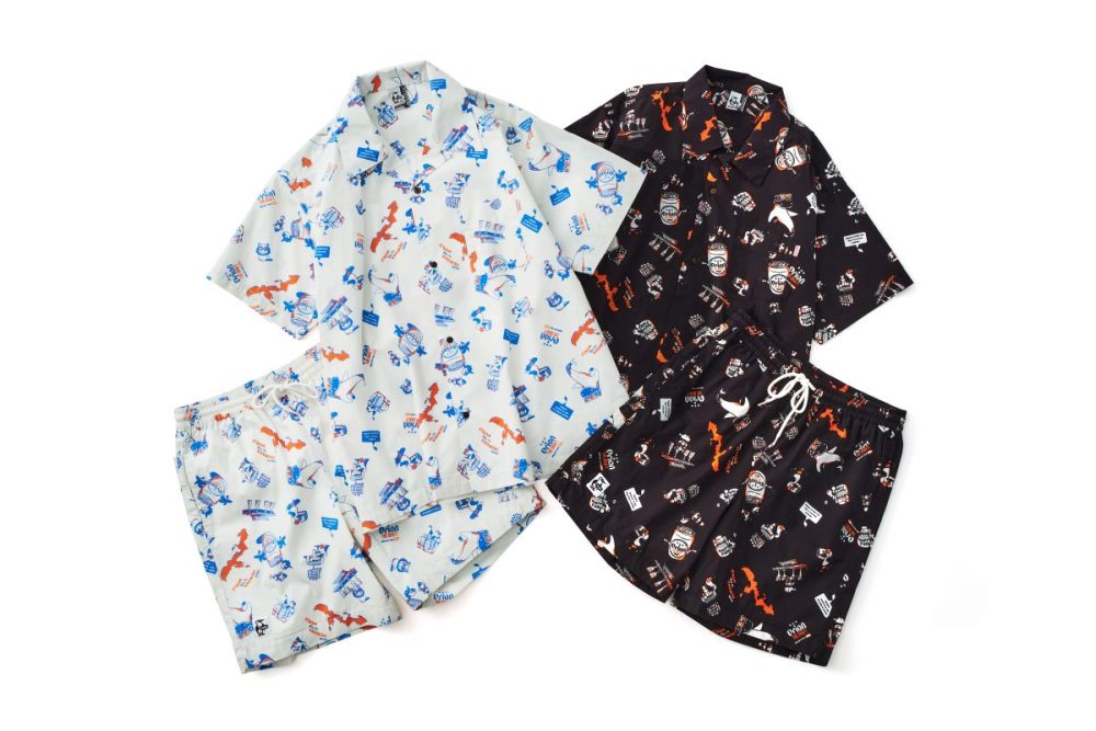 オリオン×チャムス「OKINAWA CALLING Shirt」￥12,650／全2色展開 オリオン×チャムス「OKINAWA CALLING Short」￥10,780／全2色展開