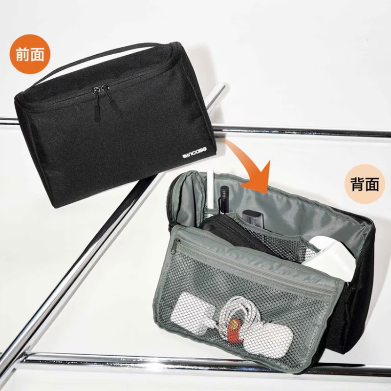モノマックス2025年6月号 特別付録は「Incase（インケース）　ガバッと開くスタンド式万能ケース」！ その名の通り、バッグ自体、ガバッと開くことができる