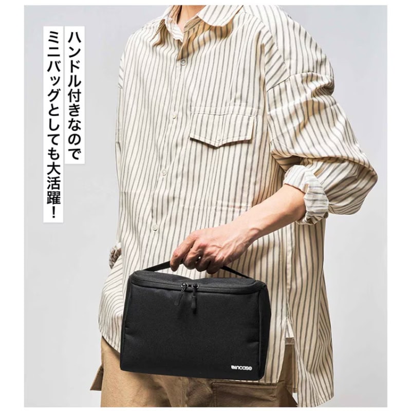 モノマックス2025年6月号 特別付録は「Incase（インケース）　ガバッと開くスタンド式万能ケース」！  ハンドル付きなので持ち運びもラクラク